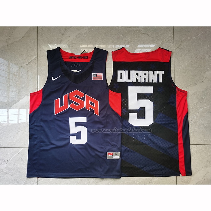Camiseta USA 2012 Kevin Durant NO 5 Negro